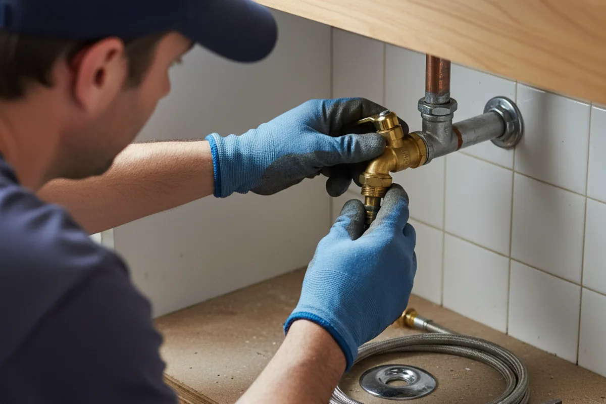 Shutoff valve and fitting work during Emergency Plumbing in Columbia City